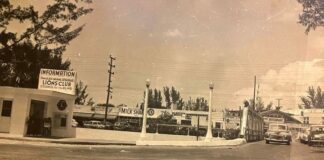 Entering Miami Springs From Hialeah 1948 by Ken Wilde, Historian Miami Springs Historical Society