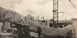 Miami Springs Baptist Church Construction 1965 by Ken Wilde, Historian Miami Springs Historical Society