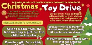 Blessed Trinity Catholic Church Christmas Toy Drive