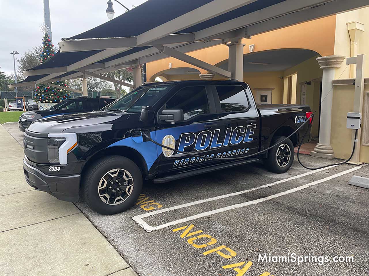 Virginia Gardens Police Department introduce new Ford F-150 Lightning All Electric Police Vehicle.