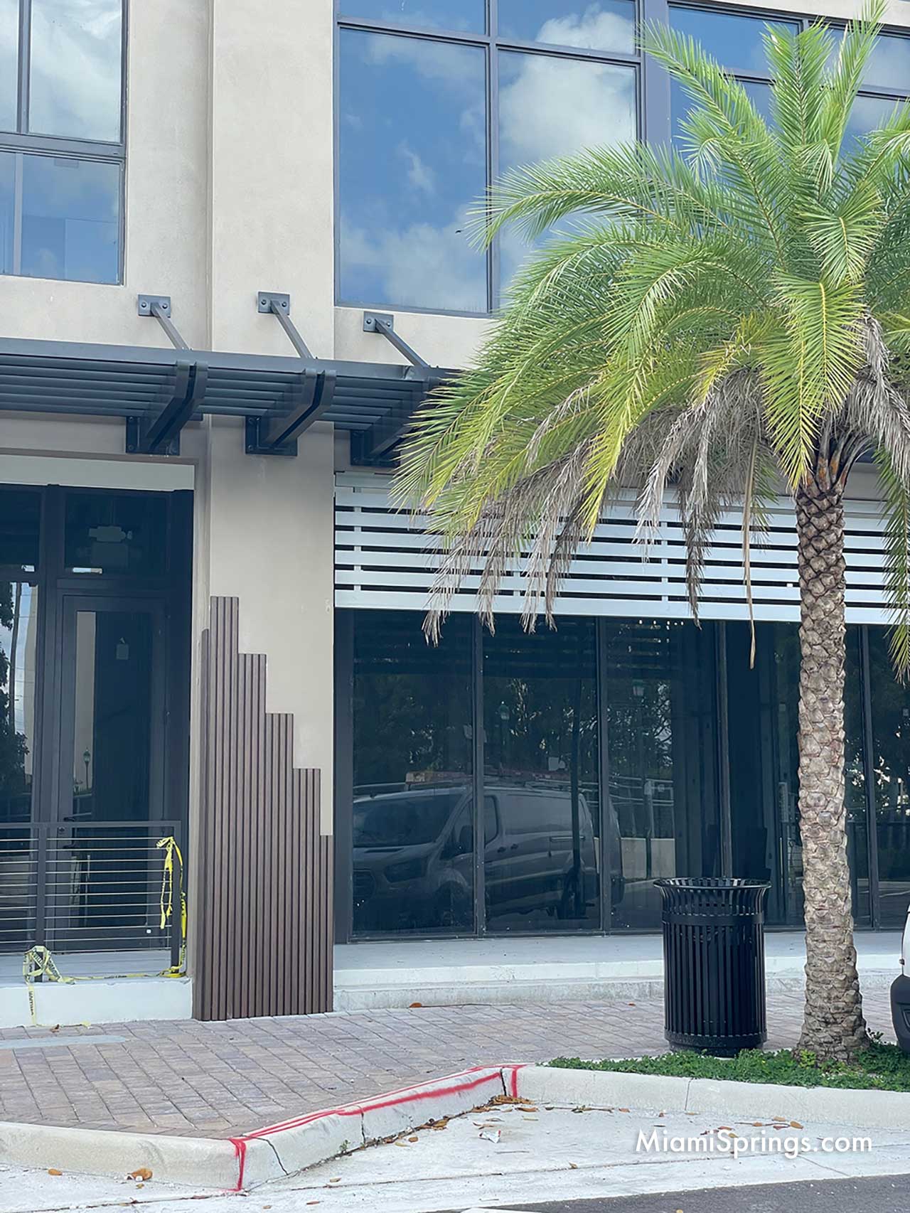 Metal Facade added to the Miami Springs Town Center