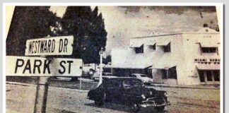 Miami Springs Town Hall 1955  by Ken Wilde, Miami Springs Historical Society Historian