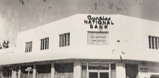1955 photo of the Curtiss National Bank on Westward Dr. by Ken Wilde, Historian Miami Springs Historical Society