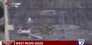 Fire at VG Building Shuts Down NW 36 Street