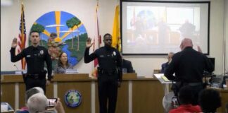 Congratulations to the 2 Newest Members of the Miami Springs Police Department