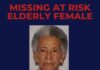 Help Locate Missing At-Risk Elderly Woman, Rebeca Llorente