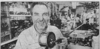 Tom’s Barber Shop on Westward Drive by Ken Wilde