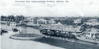 Hialeah and Miami Springs 100 Years Ago by Ken Wilde 1925 postcard with a view of Hialeah from the roof (Photo courtesy Miami Springs Historical Society and Museum.)