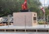 Veterans Day War Memorial on Curtiss Parkway in Miami Springs