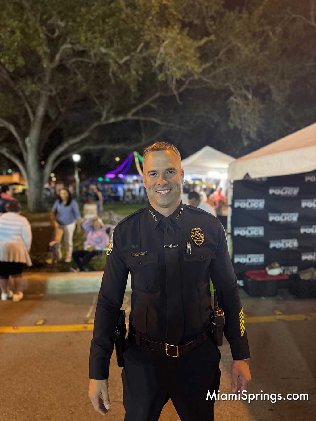 Miami Springs Police Chief Castillo at the 2025 River Cities Festival