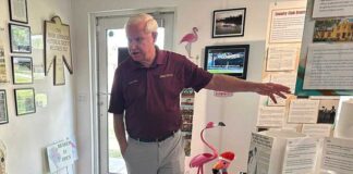 Ken Wilde selected as City Historian by Council Miami Springs Historian Ken Wilde along with Miami-Dade Heritage Trust Executive Director Christine Rupp (photo credit: Miami Springs Historical Society and Museum)