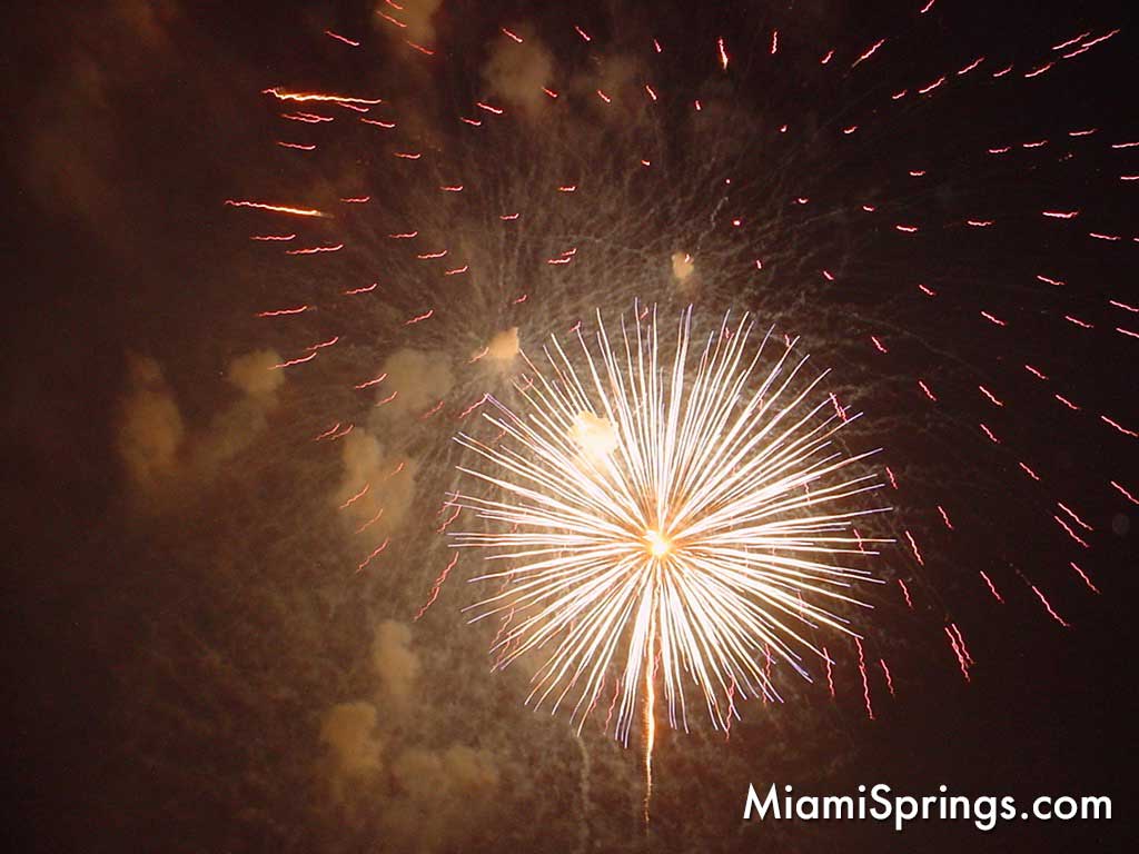 4th of July Fireworks in Miami Springs, Florida