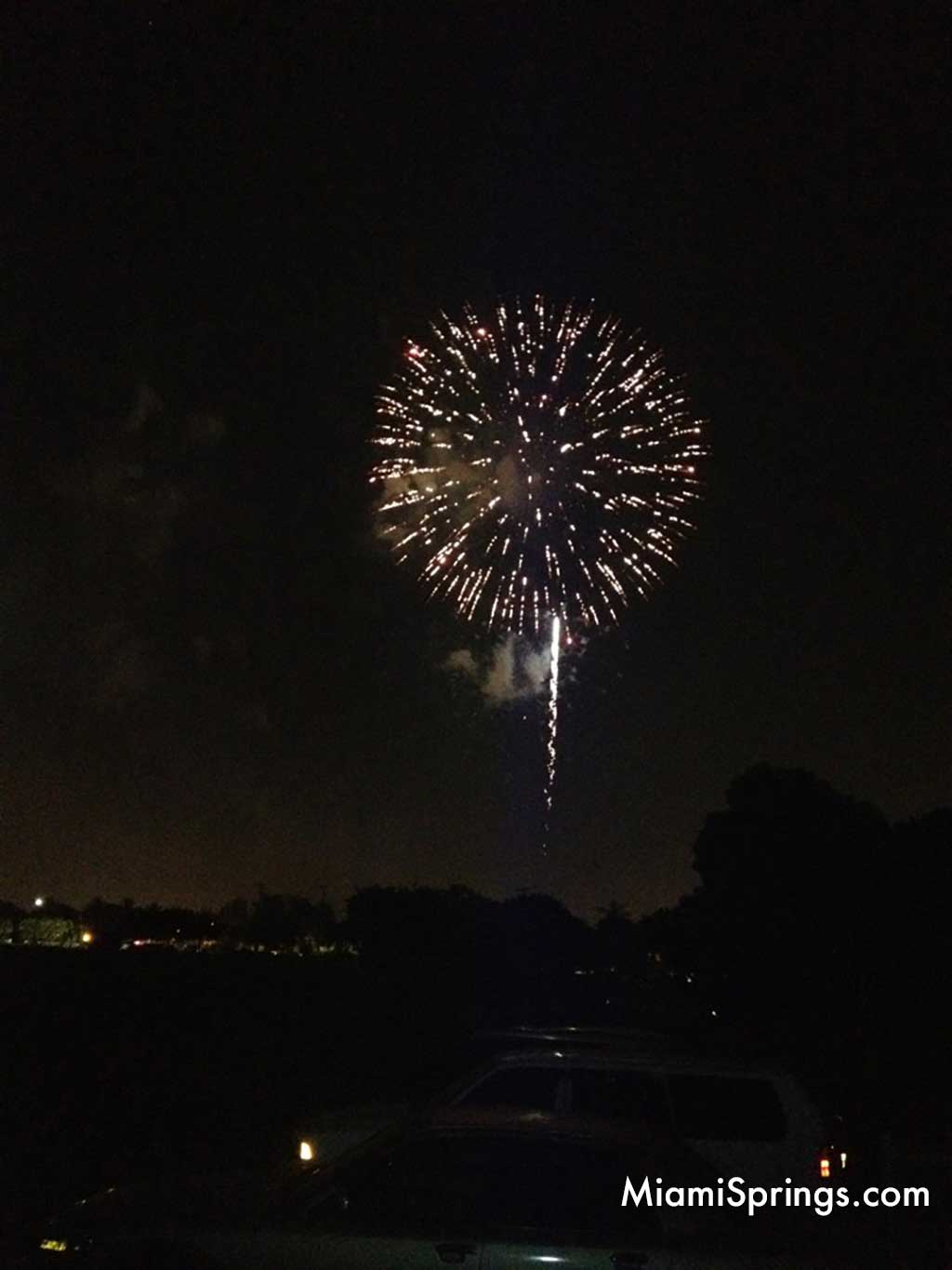 4th of July Fireworks in Miami Springs, Florida