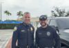 Albert Vargas Promoted to Deputy Chief of Police at MSPD Miami Springs Police Chief Castillo and Lieutenant Vargas