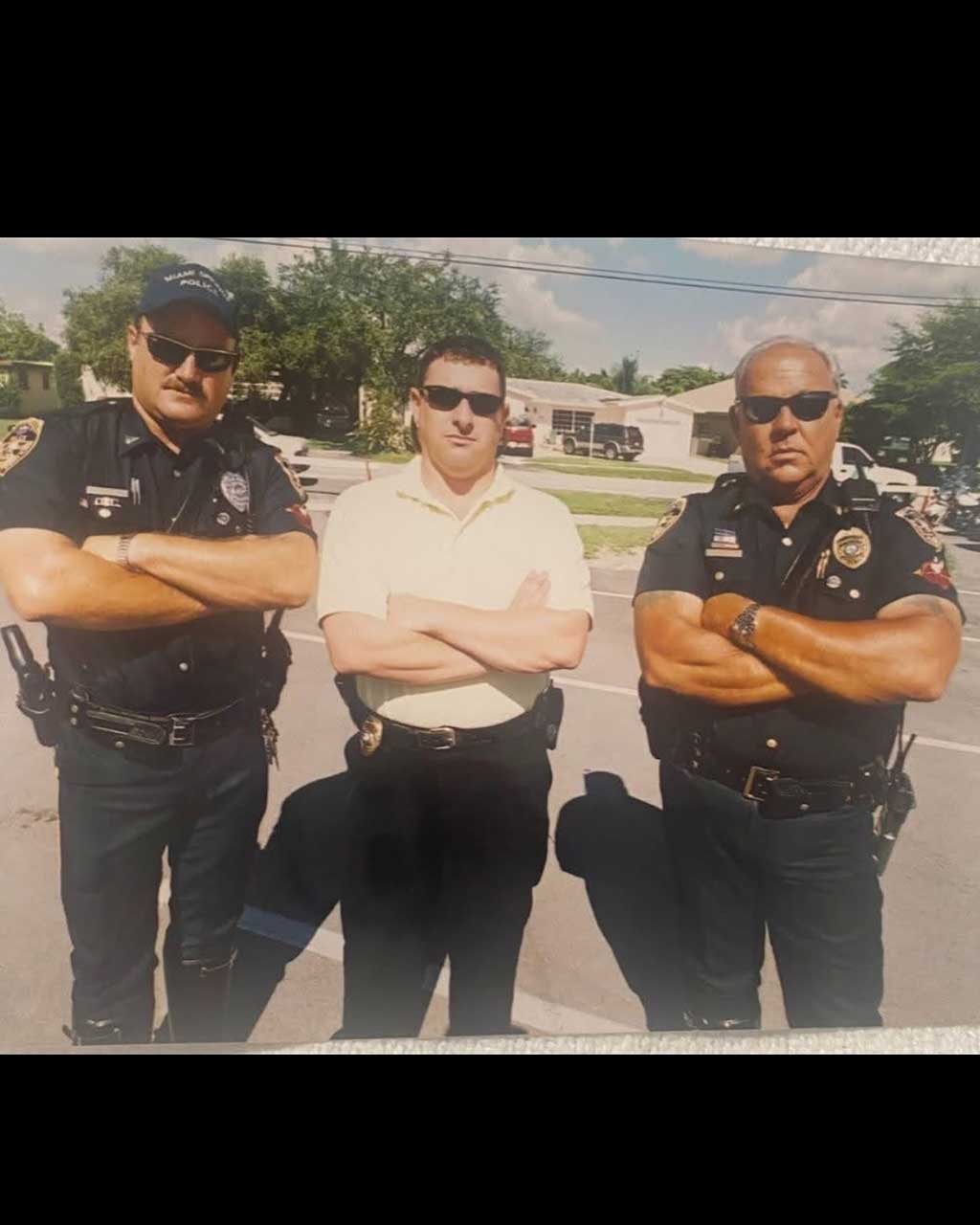 Miami Springs Police Officer Don Mazzone (RIGHT): Photo Credit: Miami Springs Police Department @MiamiSpringsPD