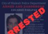 ARRESTED:  Armed and Dangerous Alert – Eduardo Parapar