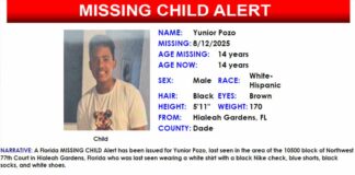 Missing Child Alert: Help Find Yunior Pozo