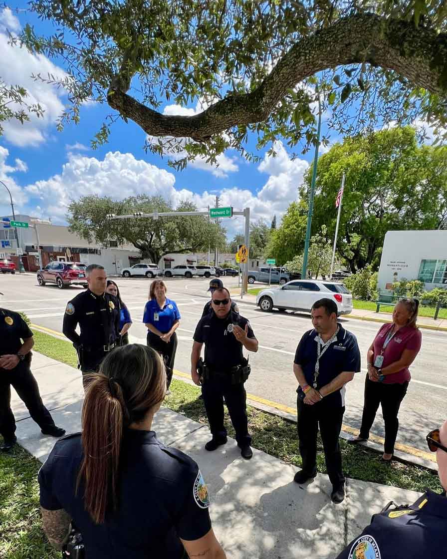 September 11 prayer ceremony with the Miami Springs Police Department (Photo Credit Miami Springs Police)