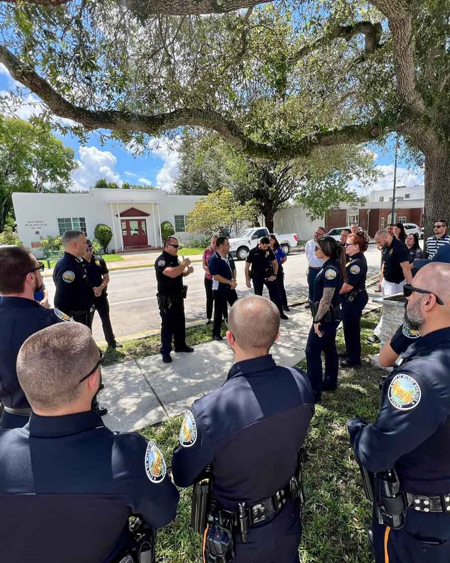September 11 prayer ceremony with the Miami Springs Police Department (Photo Credit Miami Springs Police)