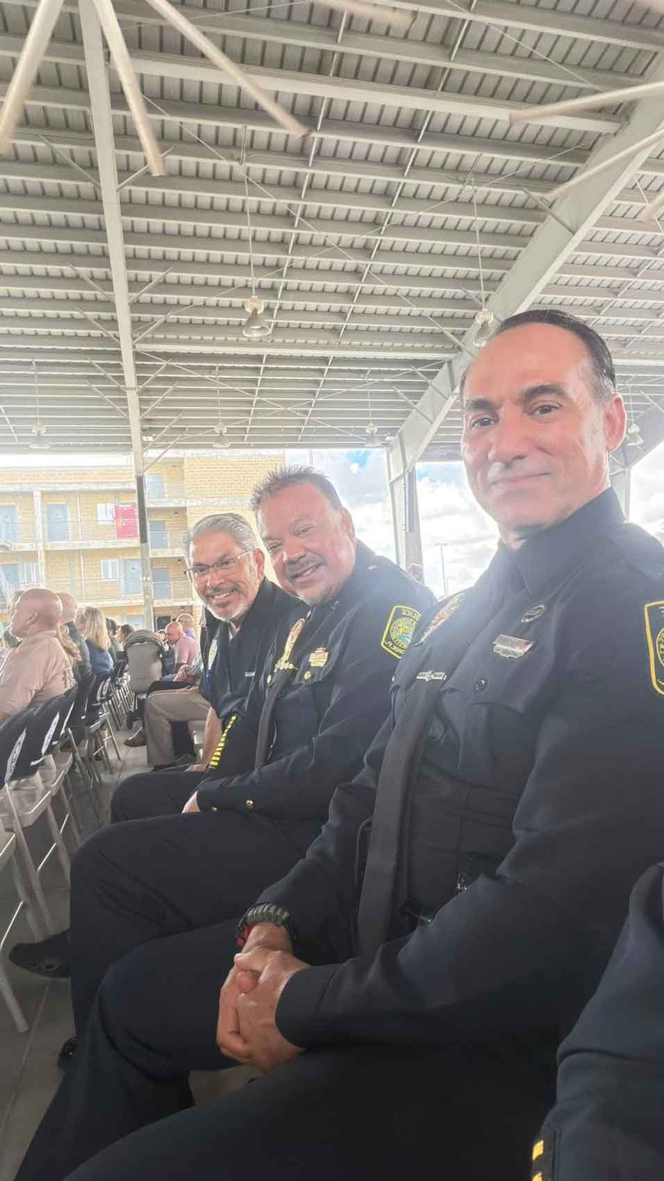 VGPD Detective Darwin Villavicencio was officially sworn in as Captain of the Miami-Dade County Fire Rescue Department (Photo Credit:  Village of Virginia Gardens)