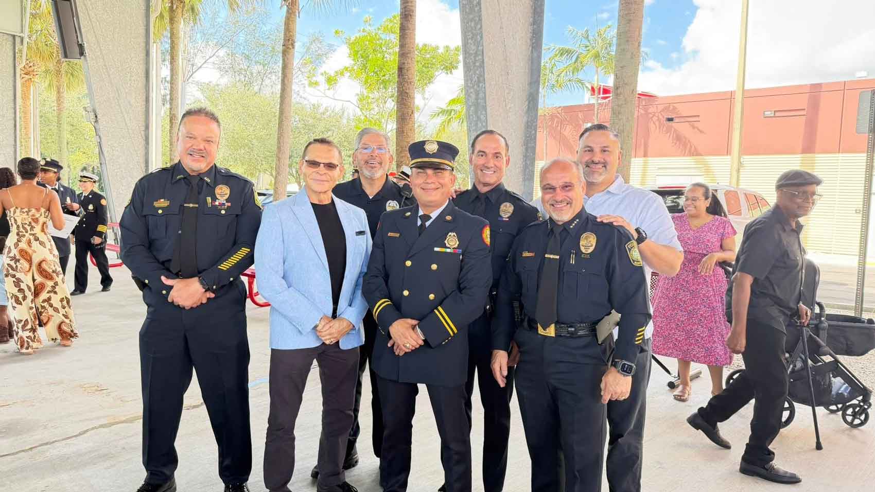 VGPD Detective Darwin Villavicencio was officially sworn in as Captain of the Miami-Dade County Fire Rescue Department (Photo Credit:  Village of Virginia Gardens)