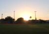 Sunrise at Douglas Orr Park at Prince Field Sunrise over Miami Springs