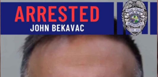 John Bekevac (photo credit: Miami Springs Police)