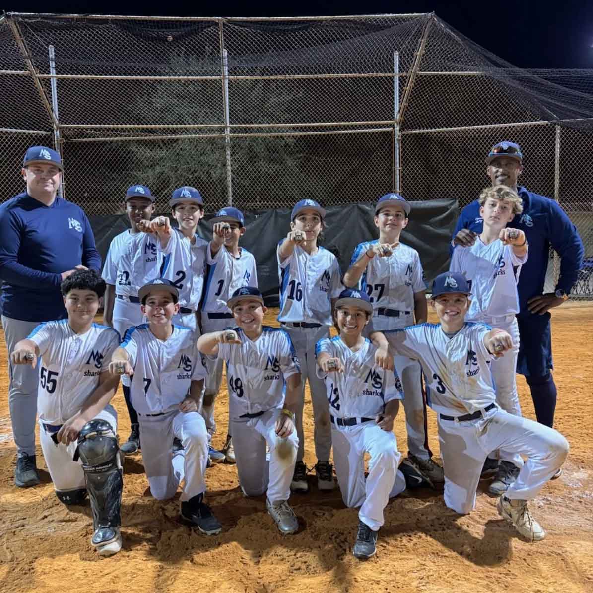 12U River Sharks team wins the MYBA 12U Majors 2 championship (Photo Credit: Miami Springs Little League)