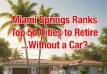 Miami Springs Ranked as a Top 50 City to Retire Without a Car