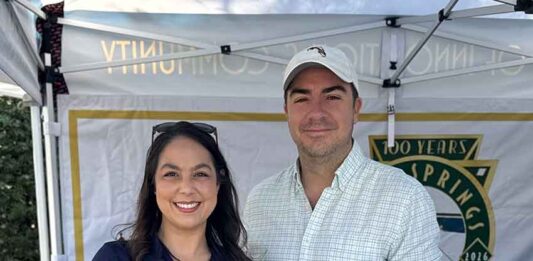 Miami-Dade Countyy Commissioner, Natalie Orbis, with her family at the Glenn Curtiss Vintage Motorcycle and Classic Car Show in Miami Springs Nov 1, 2025