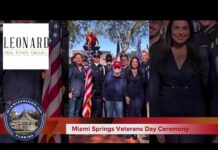 Patriotic Veterans Day Ceremony in Miami Springs