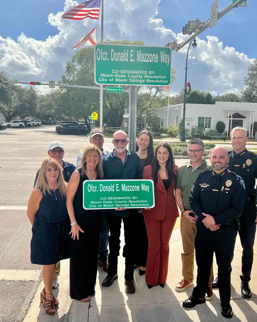 Don Mazzone Street Naming Ceremony (Photo Credit:  City of Miami Springs)