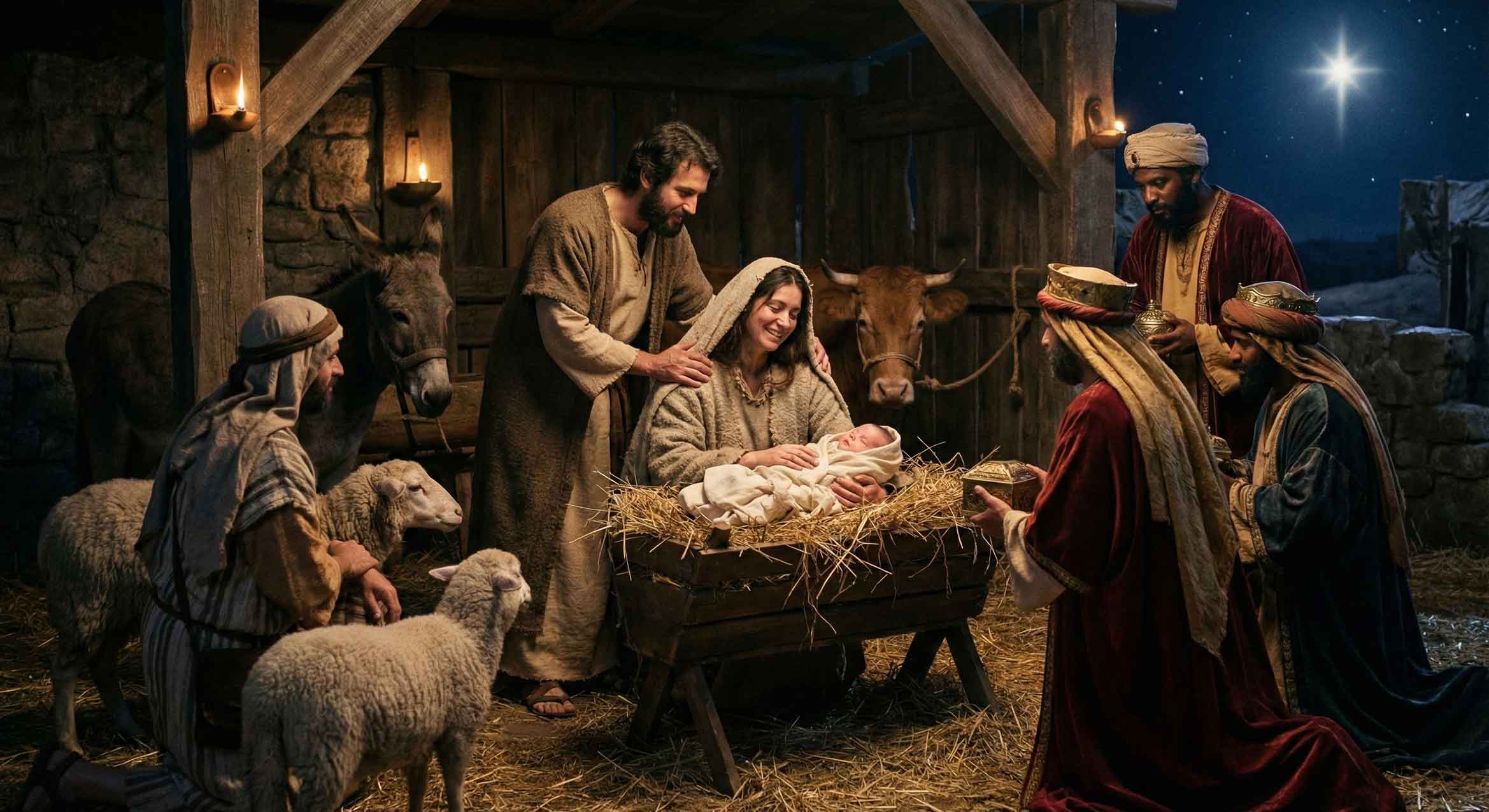 Birth of Jesus Christ Nativity Scene