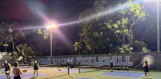 Tennis, Pickle Ball, and Raquetball Courts Renovated Miami Springs Pickleball Courts