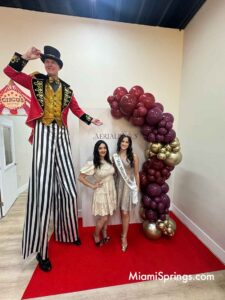 Tara Cevallos with Miss Miami Teen