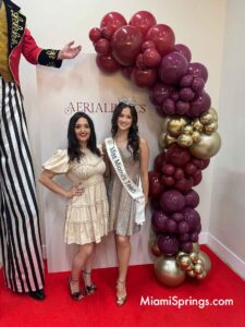 Tara Cevallos with Miss Miami Teen