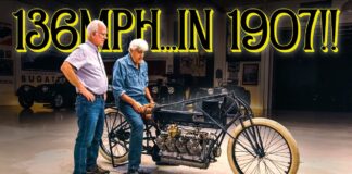 Jay Leno Reviews the Glenn Curtiss V-8 Motorcycle