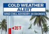 Coldest Night to Hit Miami Springs in 16 Years this Weekend