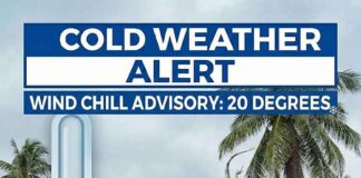 Coldest Night to Hit Miami Springs in 16 Years this Weekend