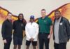 UM Coach Cristobal Joins T.Y. Hilton at Miami Springs Senior High