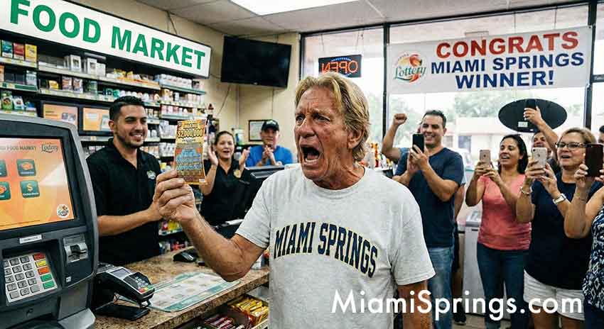 Miami Springs Man Wins $2 Million Scratch Off from Florida Lottery (AI Generated Image)