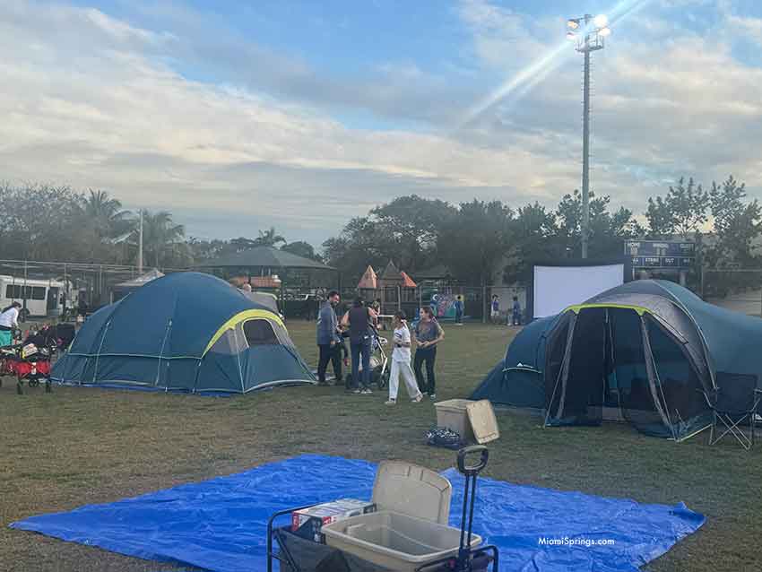 Miami Springs Rec Family Camping Event