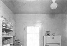 1940 Kitchen in the Brand New Home at 325 Navarre Drive in Miami Springs by Ken Wilde