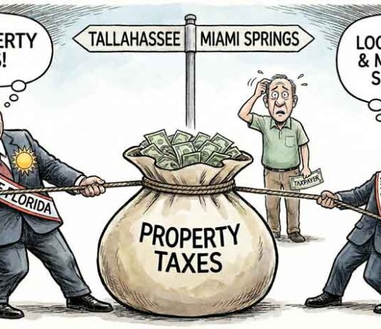 Proposed Property tax Changes Would Impact Miami Springs Property Taxes: Tallahassee vs Miami Springs