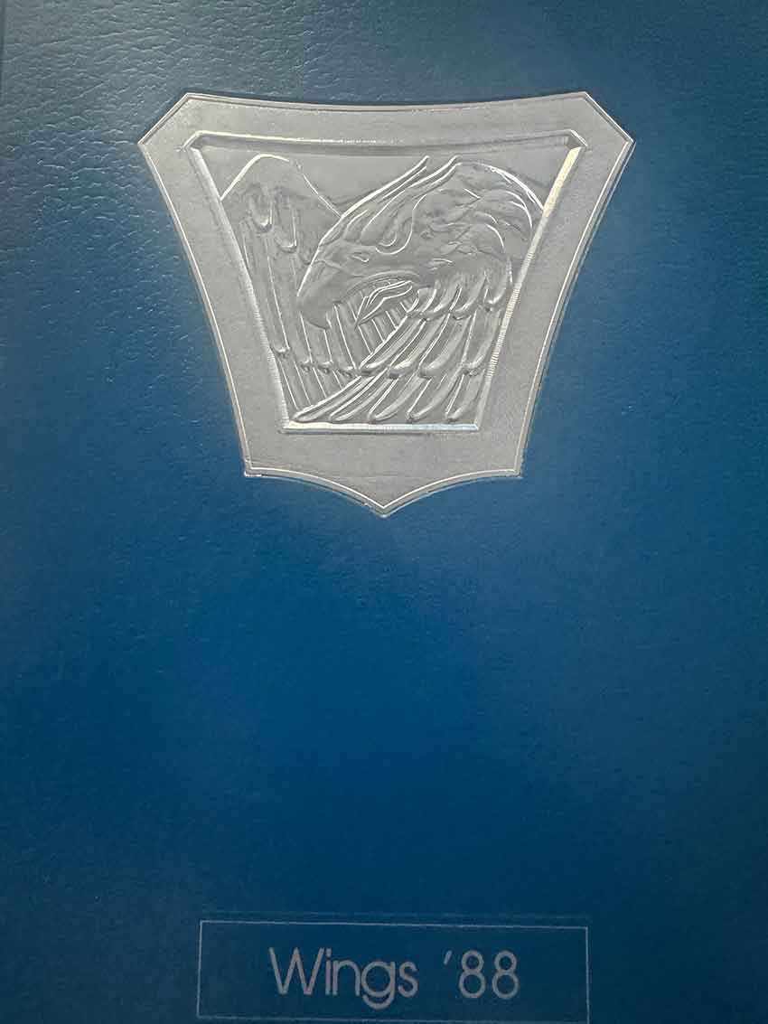 Cover of the '88 Wings Miami Springs Middle School Yearbook