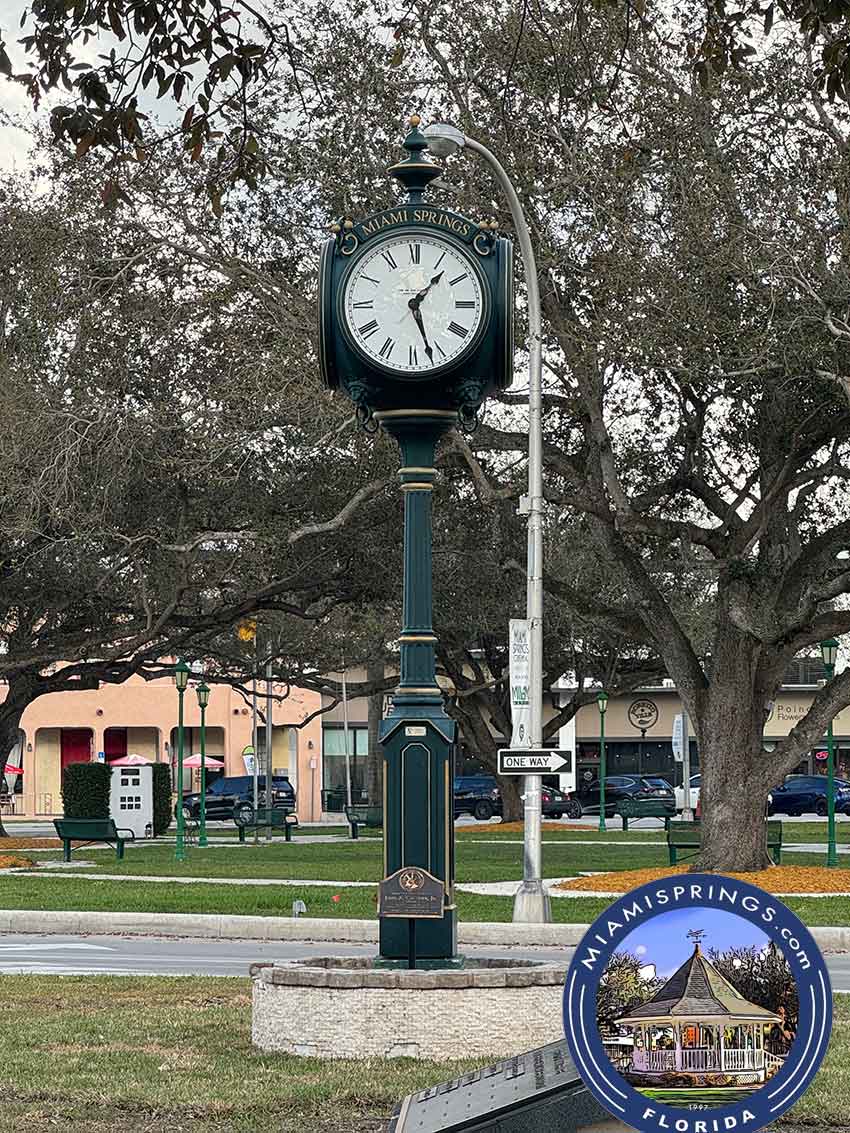 Cavalier Clock on Westward Drive Miami Springs