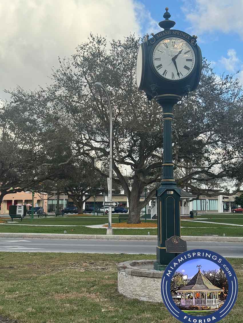 Cavalier Clock on Westward Drive Miami Springs