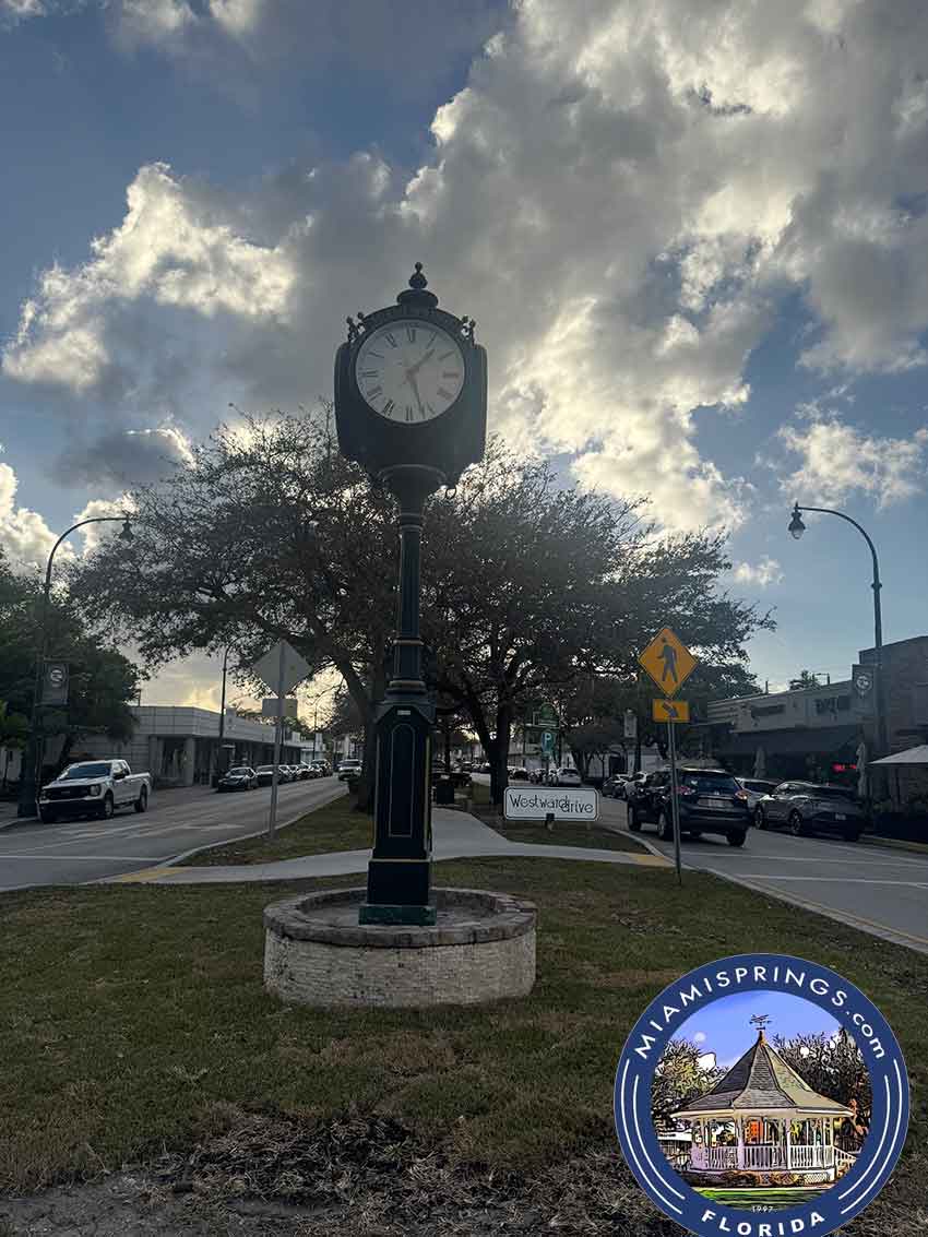 Cavalier Clock on Westward Drive Miami Springs