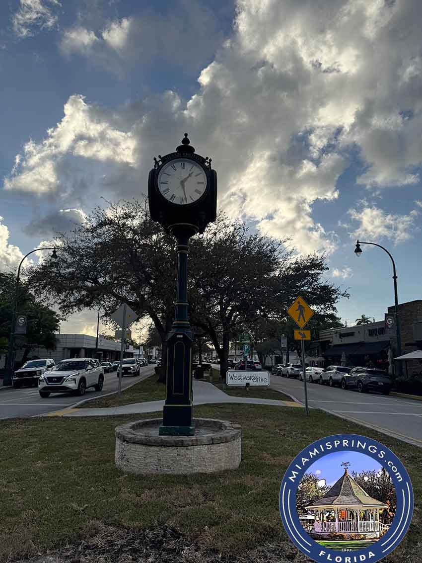Cavalier Clock on Westward Drive Miami Springs