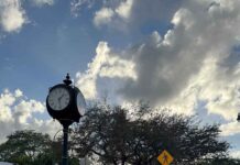 Cavalier Clock Moves to Westward Drive Cavalier Clock on Westward Drive Miami Springs